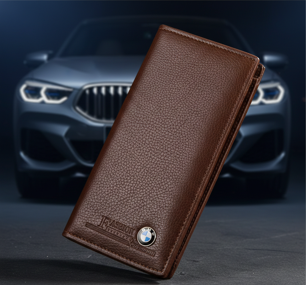 BMW Logo Long Wallet for Men